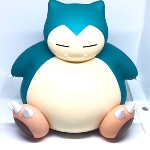 Pokemon Snorlax Coin Piggy Bank Money Can 5.5"